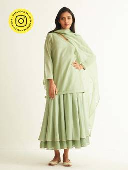 Ancestry - Organza Tassel Dupatta