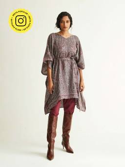 Ancestry - Paisley Ombre Kaftan with Belt (Set of 2)