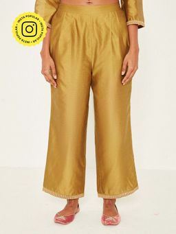 Ancestry - Gold Straight Trouser