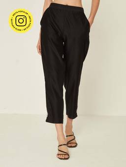 Ancestry - Black Intricate Embroidered Pant