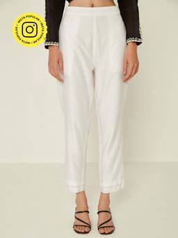 Ancestry - Solid Chanderi Pant