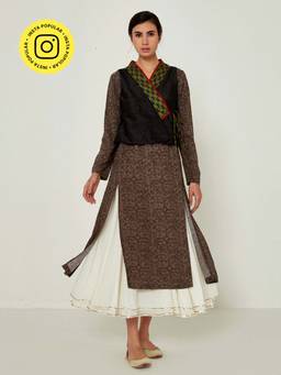 Ancestry - Overlap Ajrakh Lapel Jacket
