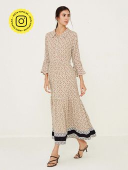Ancestry - Geometric Print Maxi Dress