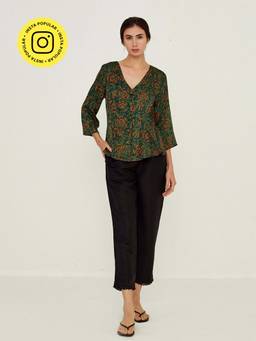 Ancestry - Green Printed Tunic
