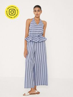 Ancestry - Blue Printed Jumpsuit