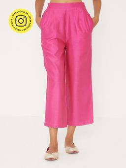 Ancestry - Pink Solid Straight Pant