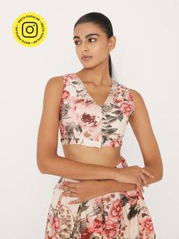 Ancestry - Floral Printed Crop Top