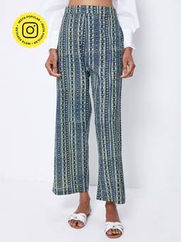 Ancestry - Abstract Print Straight Pant