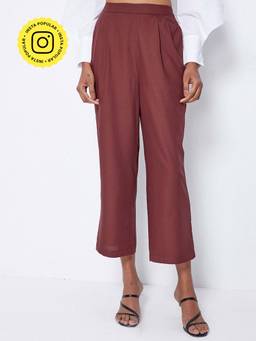 Ancestry - Brown Solid Straight Pant