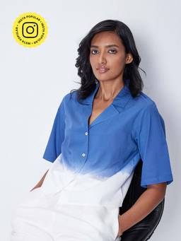 Ancestry - Blue Ombre Short Shirt