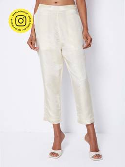 Ancestry - Off White Cigarette Pant