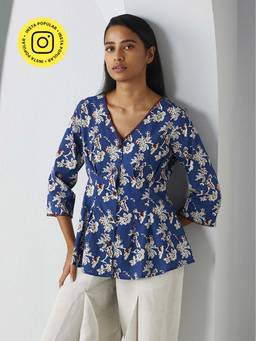 Ancestry - Floral Abstract Printed Top