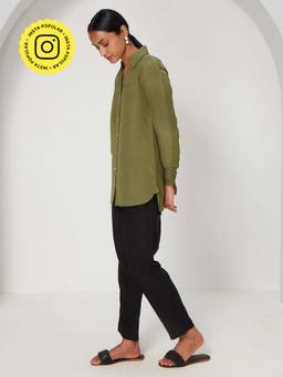 Ancestry - Olive Collar Shirt