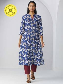 Ancestry - Floral Abstract Printed Kurta