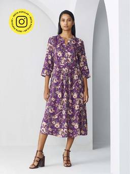 Ancestry - Floral Printed Lace Dress