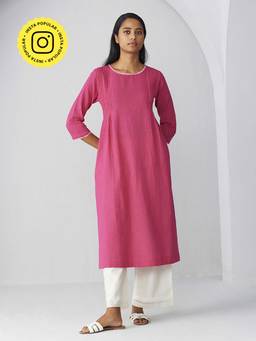Ancestry - Pintuck Detailed Straight Kurta