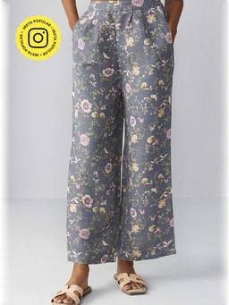 Ancestry - Floral Printed Straight Pant