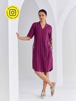 Ancestry - Floral Stripe Dress