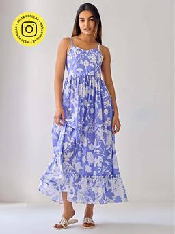 Ancestry - Blooming Sky Printed Dress