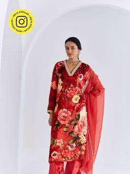 Ancestry - Gulbagh Velvet Kurta