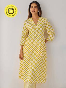 Ancestry - Yellow Bloom Kurta