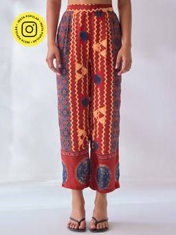 Ancestry - Ajrakh Printed Straight Pant