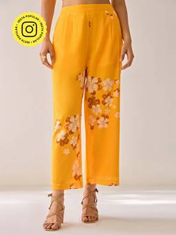 Ancestry - Mustard Floral Pant