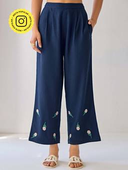 Ancestry - Blue Linen Pant