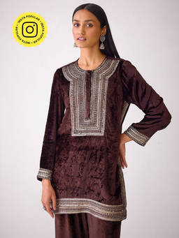 Ancestry - Masakkali Brown Kurta