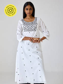 Ancestry - Sheesha White Kurta