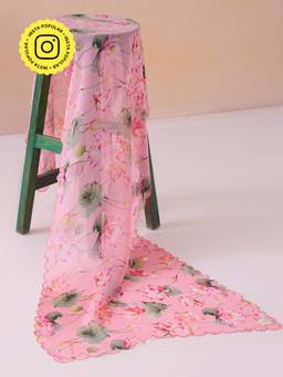 Ancestry - Pichwai Pink Organza Drape