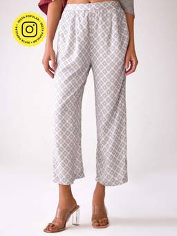 Ancestry - Ikigai Grey Printed Pant
