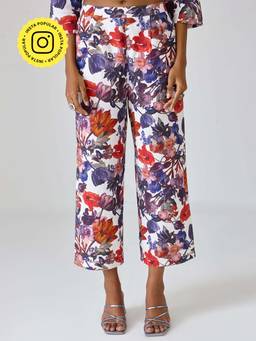 Ancestry - Linen Floral Printed Pants