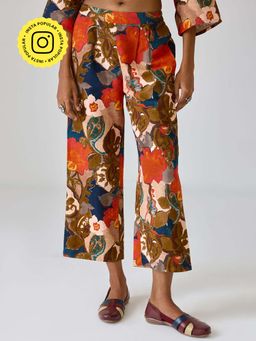 Ancestry - Linen Floral Printed Pants
