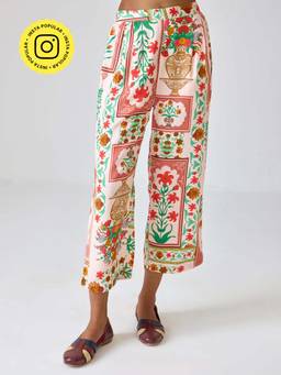 Ancestry - Printed Straight Pants