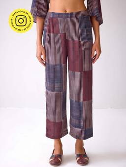Ancestry - Black Geometric Print Pants