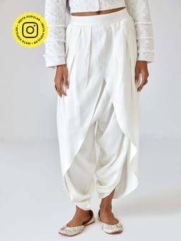 Ancestry - White Solid Dhoti