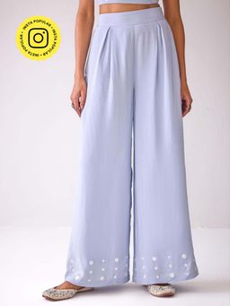 Ancestry - Blue Sheesha Flared Pants