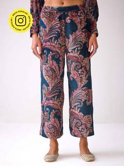 Ancestry - Masakkali Teal Printed Pants