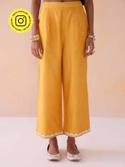 Ancestry - Mustard Noor Straight Pants