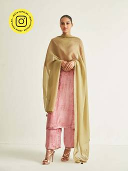 Ancestry - Olive Embroidered Dupatta