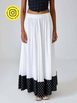 Ancestry - Sheesha Black and White Skirt