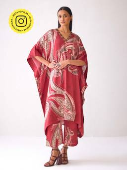 Ancestry - Paisley Route Wine Kaftan