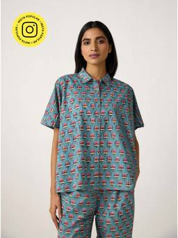 Ancestry - Blue Lotus Leaf Shirt