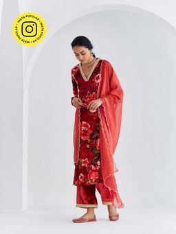 Ancestry - Gulbagh Organza Dupatta