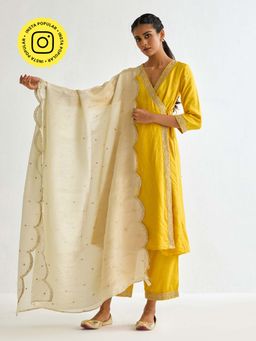 Ancestry - Ivory Inayat Embellished Dupatta