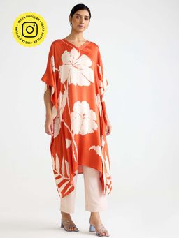 Ancestry - Orange Printed Kaftan