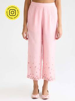 Ancestry - Gulabi Pink Straight Pant