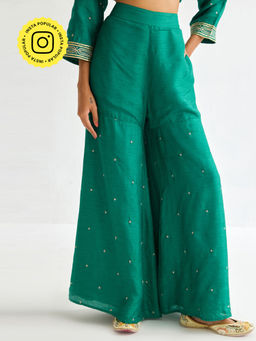 Ancestry - Turquoise Viscose Emerald Sharara