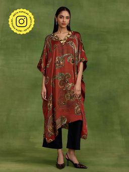 Ancestry - Rust Ambi Paisley Kaftan